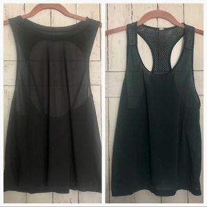 Lululemon 2 Tops mesh/see through tanks BOTH included